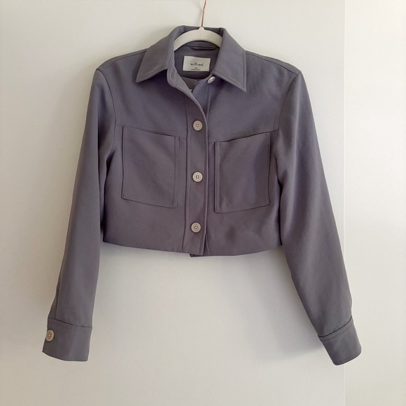 Wilfred Little Cropped Jacket Crepette Blue Size XXS - Picture 5 of 8
